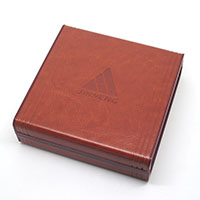 紅棕色皮革塑膠盒-樣式二