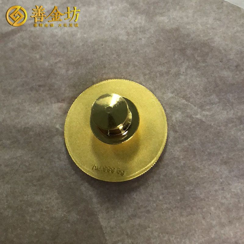 內(nèi)蒙古國際商友圈純金徽章_徽章定制 胸章制作 胸針定制 5克純金徽章 宣傳饋贈