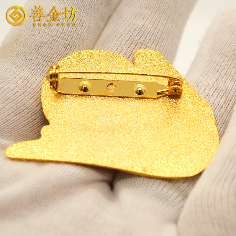 江蘇灌云縣政協(xié)成立四十周年定制徽章_ 徽章制作 徽章定制 徽章定做 純銀徽章制作 純金徽章訂做