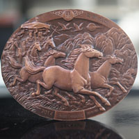 2014馬年橢圓形大銅章 上海造幣廠