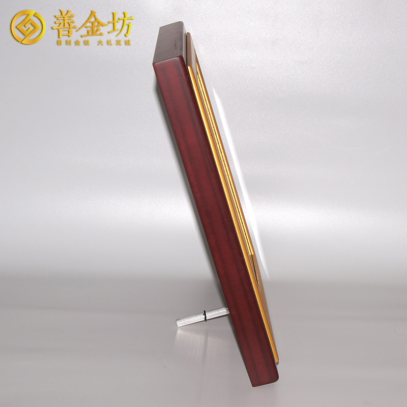 浙江同輝紡織40周年定制銅盤擺件