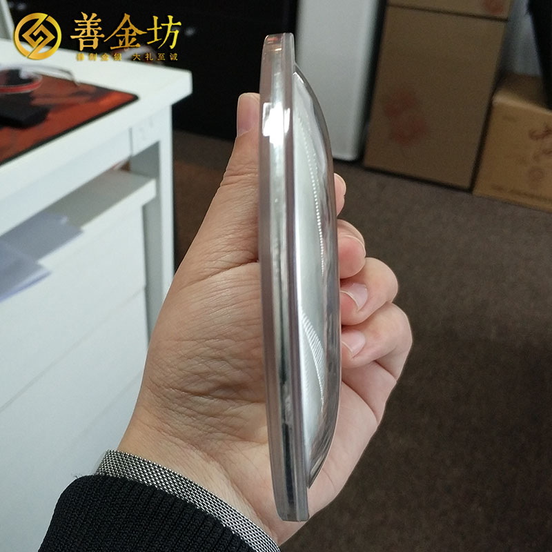 山東蓋特航空200克紀(jì)念銀盤(pán)_獎(jiǎng)牌制作 紀(jì)念銀盤(pán)定制 會(huì)議表彰