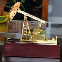 吉林油田立體擺件定做 金銀立體擺件