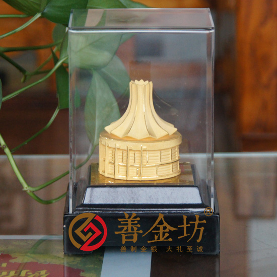 絨沙金工藝品 立體擺件 金銀立體擺件