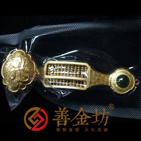 如意算盤 立體擺件個(gè)性定制 工藝品 金銀立體擺件