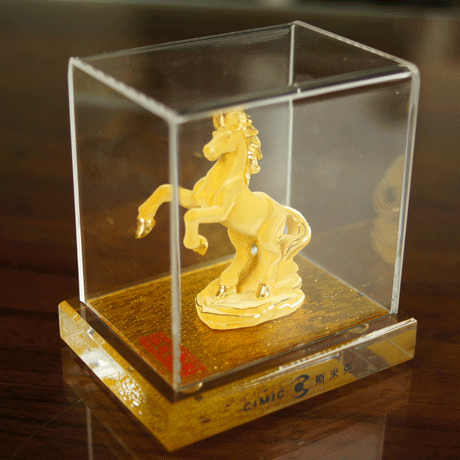 上海斯米克_ 立體貴金屬 工藝品定制 金銀立體擺件 3D硬金 周年慶典