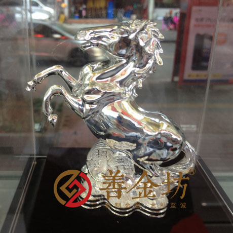 純銀立體擺件定制 3D硬銀 立體貴金屬定制