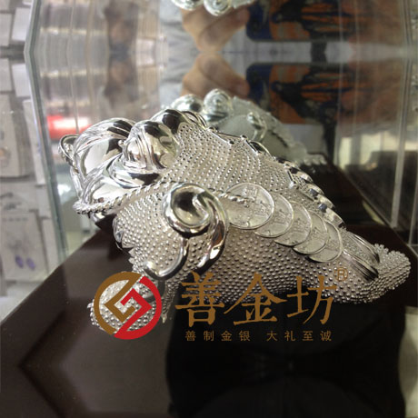 純銀立體擺件定制 3D硬銀 立體貴金屬定制