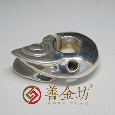 浙江純銀玉豬龍掛件 純銀立體擺件定制 3D硬銀 立體貴金屬定制  金銀立體擺件 定做銀幣