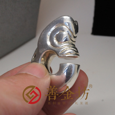 浙江純銀玉豬龍掛件 純銀立體擺件定制 3D硬銀 立體貴金屬定制  金銀立體擺件 定做銀幣