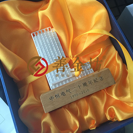 浙江中恒電氣3D純銀立體擺件定制銀樓_立體貴金屬 紀(jì)念幣制作 周年慶典 上市紀(jì)念