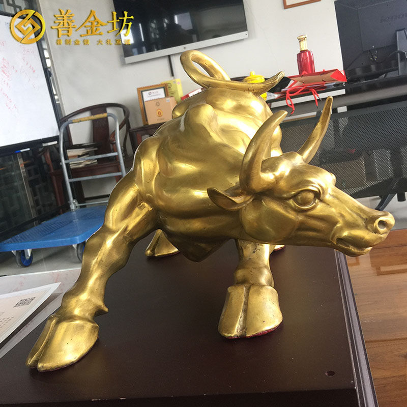 北京昭衍華爾街銅牛_銅擺件 純銀擺件 立體擺件