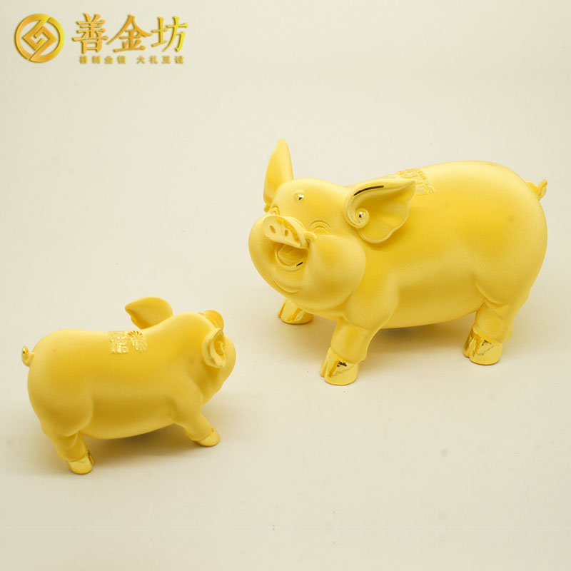 浙江青蓮食品純金立體擺件_絨沙金擺件定制 立體擺件定制 員工福利