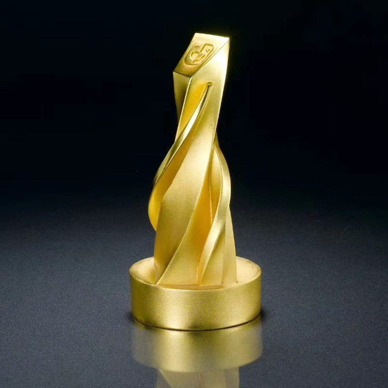 3D立體金屬工藝品擺件工程建筑擺件金屬獎杯來圖來樣定做立體工藝