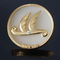 上海海通物流_金鑲玉徽章 玉鑲金徽章 金鑲鉆徽章 制作徽章 獎(jiǎng)牌制作 獎(jiǎng)?wù)轮谱?制作紀(jì)念幣 定做金幣 徽章制作 員工福利