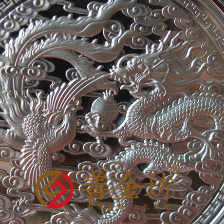 百年好合銀章_ 銀幣制作 紀(jì)念幣制作 紀(jì)念章制作 制作紀(jì)念幣 定做銀幣 高浮雕 結(jié)婚祝壽