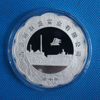 江蘇新聯(lián)盛梅花銀章_ 紀念幣制作 紀念章制作 制作紀念幣 定做紀念幣 定做銀幣 紀念幣定制 周年慶典