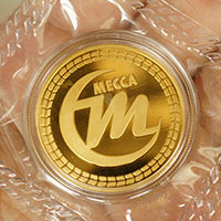 上海麥加20克純金紀念章_ 金幣制作 紀念幣制作 制作紀念幣 定做紀念幣 定做金幣 制作金幣 紀念幣定制 會議表彰 員工福利