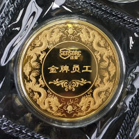 上海信索電子金銀章_ 定做紀(jì)念章 銀章定制 紀(jì)念章制作 定做金章  員工福利