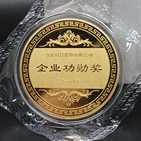 山東金能科技2017年度獎章定制_ 定做金章 金銀章定制 紀念章定制廠家 員工福利