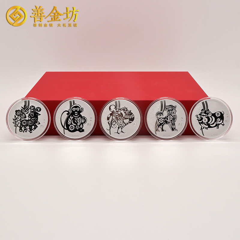云南精誠實業(yè)定制純銀紀念章 生肖銀章 制作銀章 銀章定做 銀幣定制