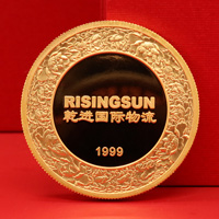 遼寧大連乾進國際物流定制金銀紀念章_ 銀幣定制 紀念章制作 定制金幣 定做銀幣