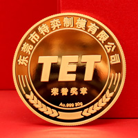 廣東特弈制模定制榮譽(yù)金銀章_ 紀(jì)念章制作 金銀章定制 定制紀(jì)念章 員工福利