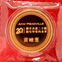 廣東廣州安捷利資深員工金章定制_ 定制金幣 金幣制作 定做金幣 激光人名