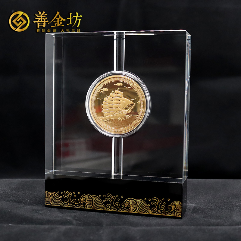 江蘇南通化輕60周年定制純金紀念章_ 定做金幣 金幣制作 純金2克