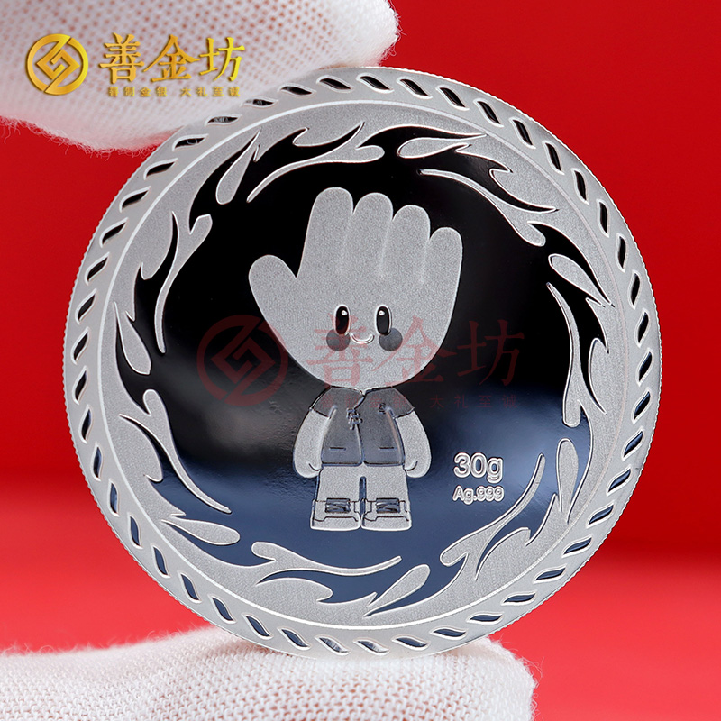 上海仲正堂十周年定制純銀紀念章_ 定做銀幣 定制銀幣 定做紀念章 紀念銀幣定制廠家