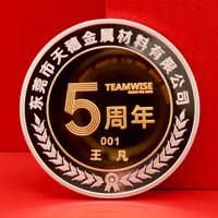 廣東東莞天穗金屬材料入職五周年定制純銀紀念章_ 定做紀念銀幣 銀幣定制 紀念銀幣定制