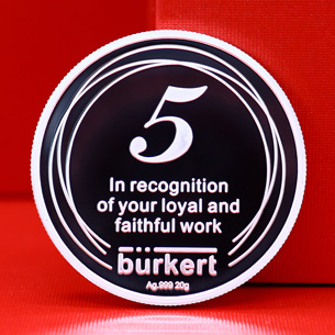 上海入職五周年定制純銀紀(jì)念章_ 銀幣制作 定制紀(jì)念章 銀幣定制 定做紀(jì)念幣