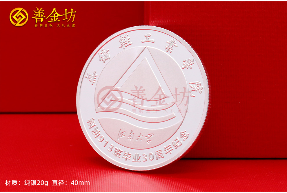 江蘇無錫輕工業(yè)學(xué)院30年同學(xué)會紀(jì)念章